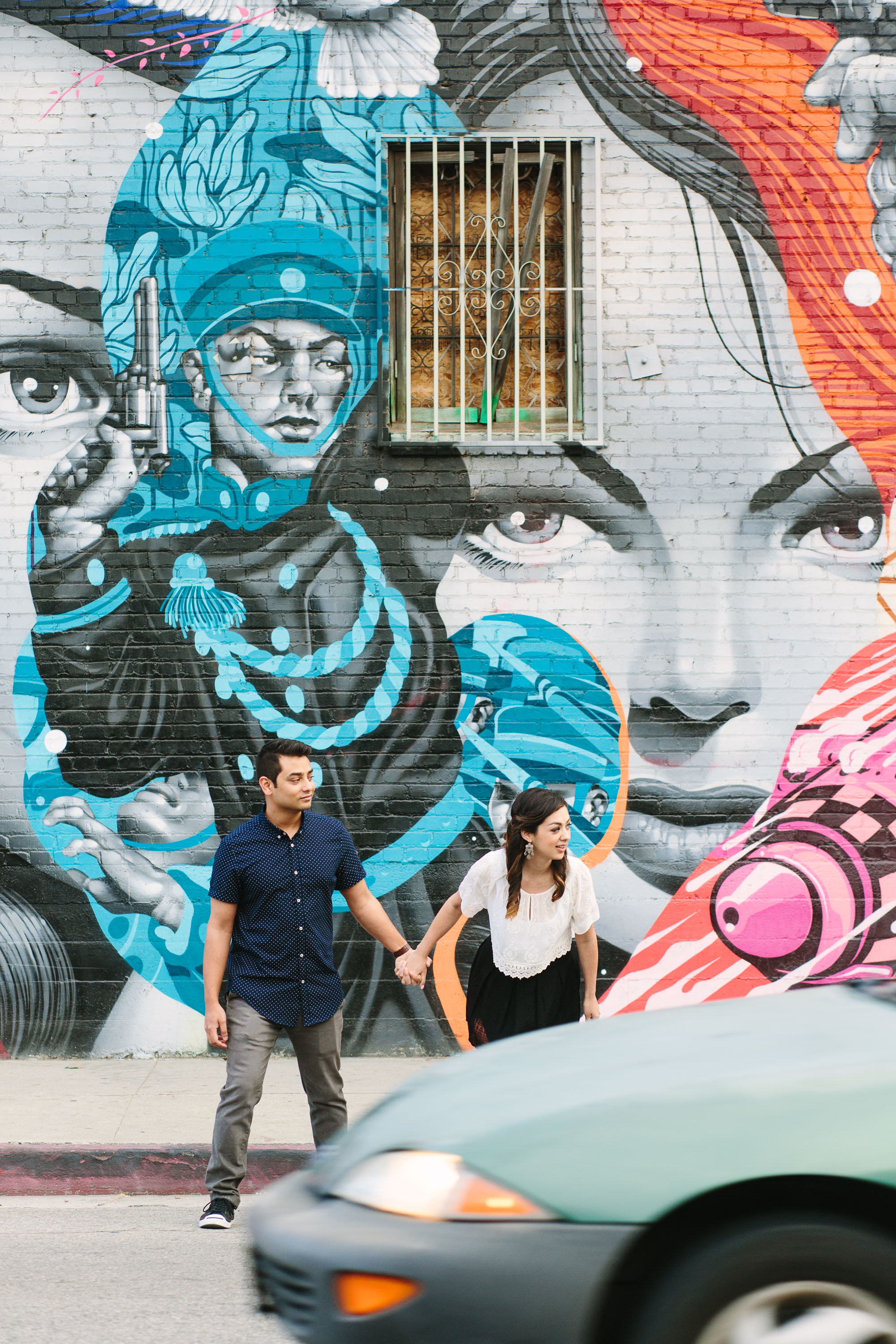 www.marycostaphotography.com | Colorful Mural DTLA Engagement Session | 006