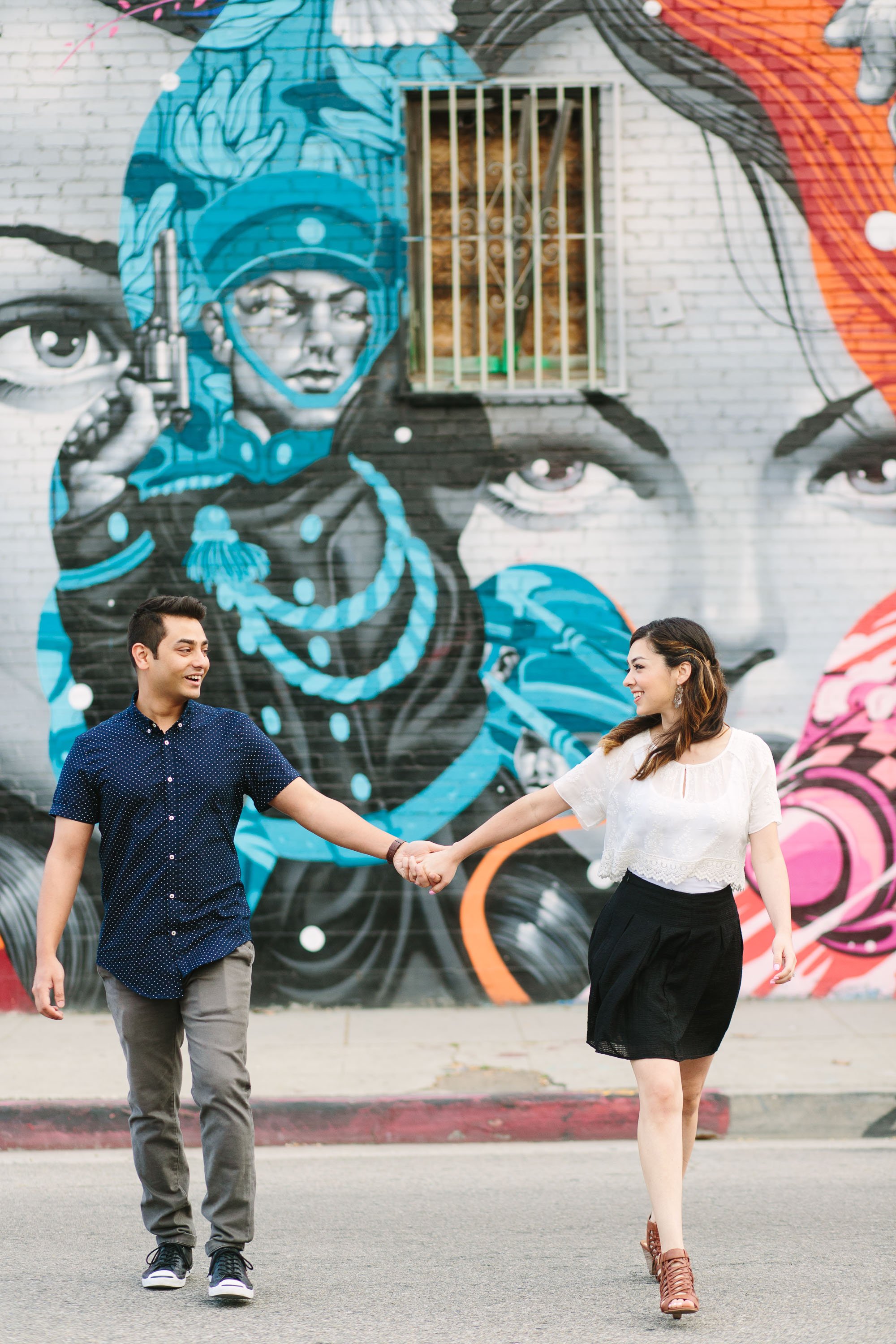 www.marycostaphotography.com | Colorful Mural DTLA Engagement Session | 007