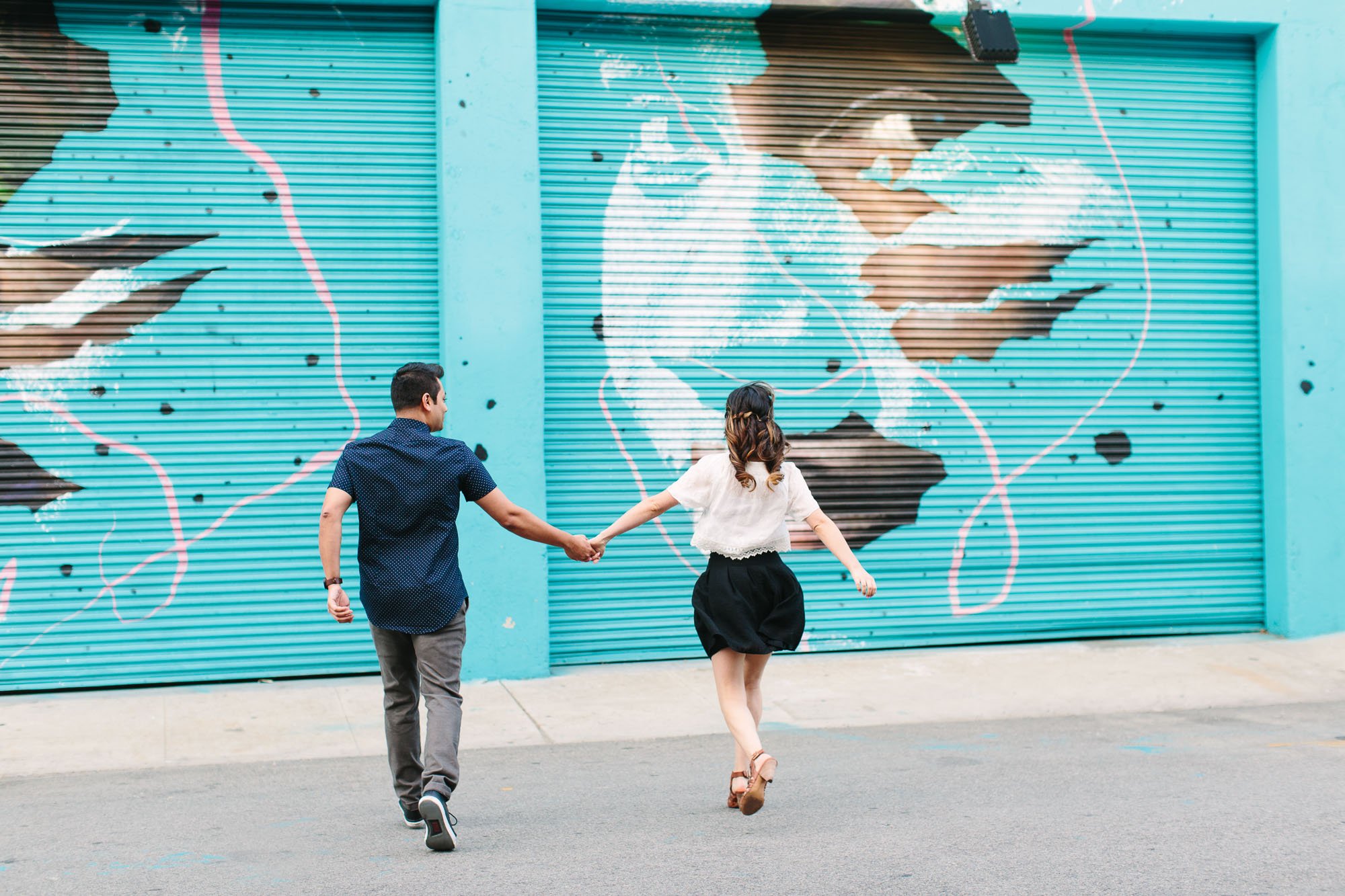 www.marycostaphotography.com | Colorful Mural DTLA Engagement Session | 015