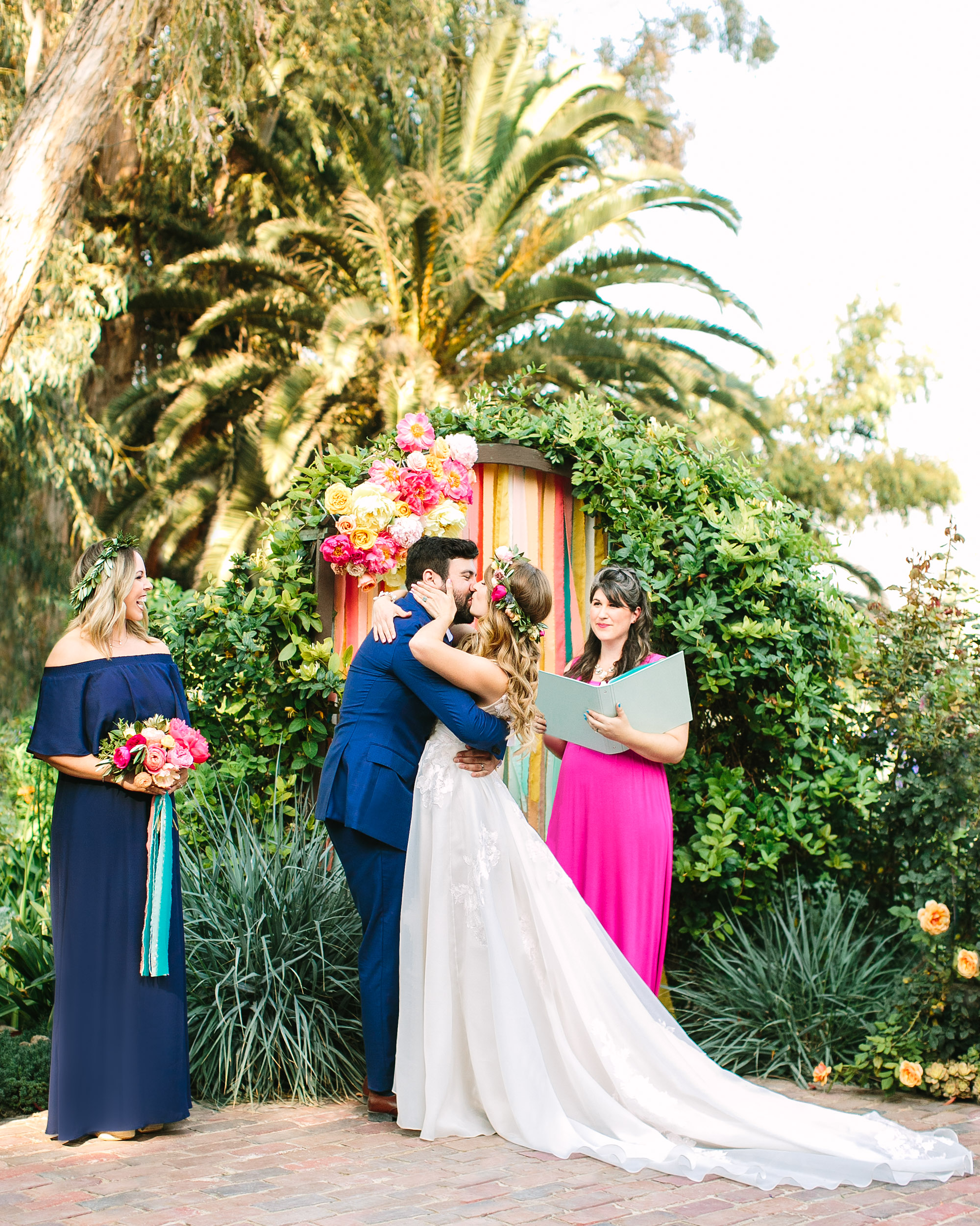 Mary Mike S Colorful California Wedding With Musical Accents