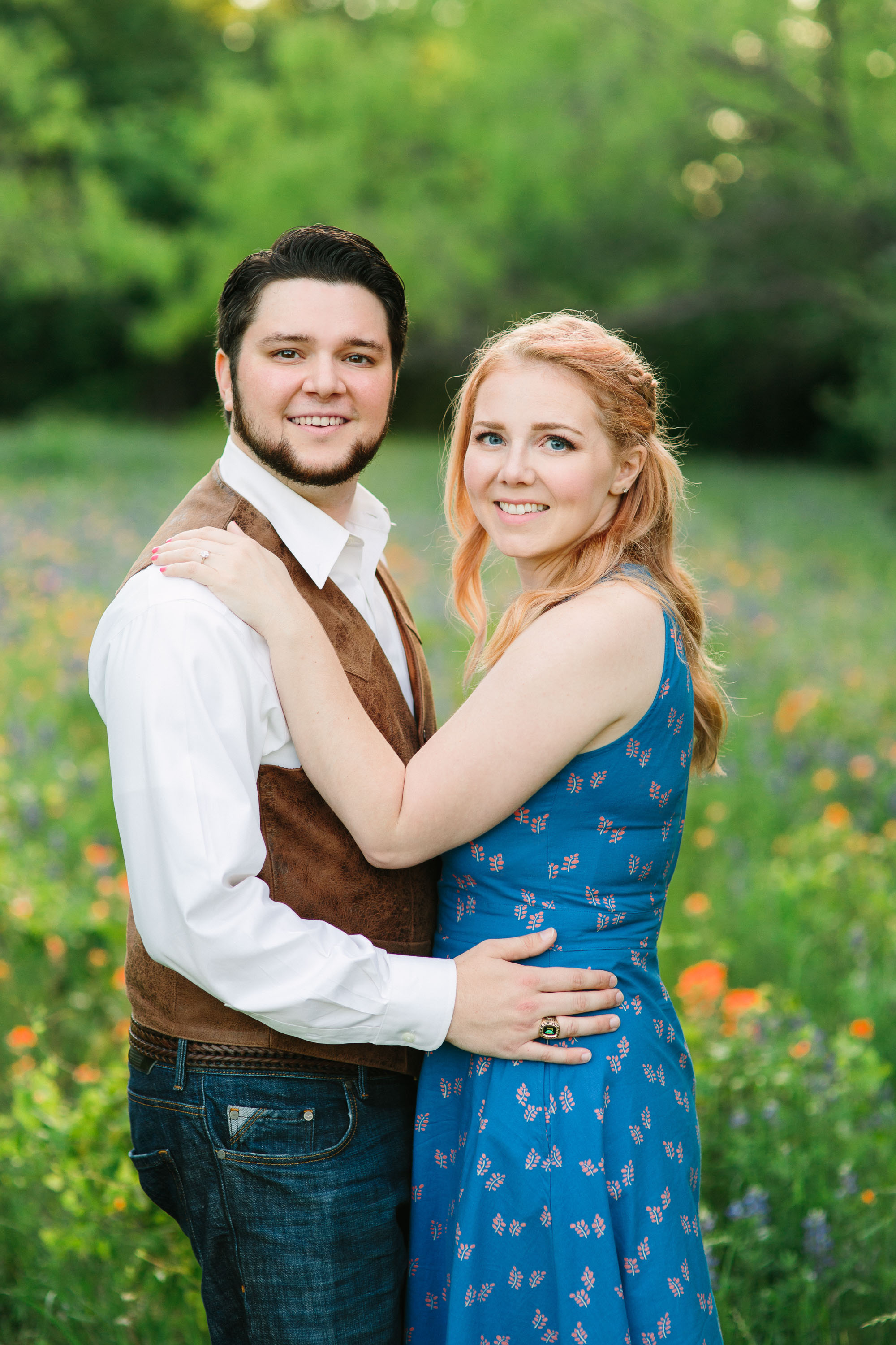 Engaged // Jaclyn & Jeremy // Texas Bluebonnets - Mary Costa Photography